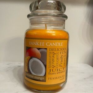 Yankee Candle COCONUT MANGO Large 22 oz Jar Candle